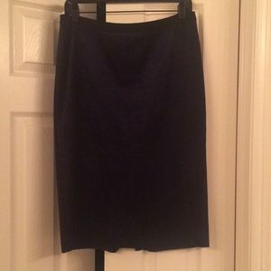 BCBGMaxAzria Suede Navy Skirt